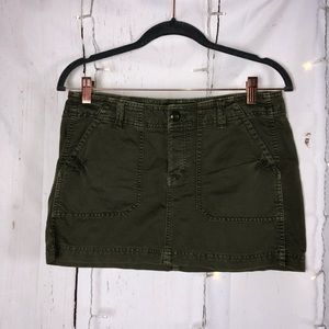 Aerie Army Green Mini Skirt